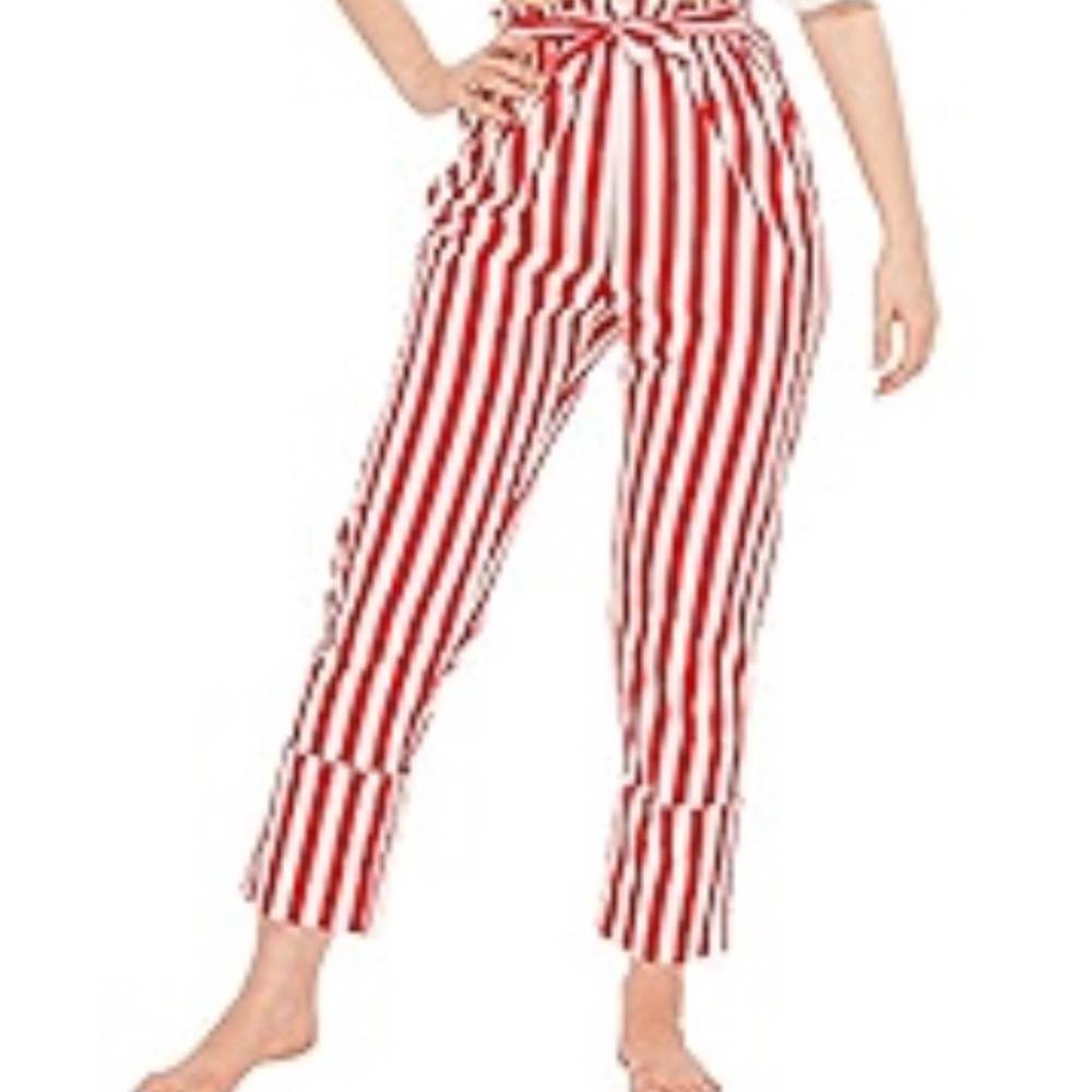 Spanner clam digger striped pants size medium BNWOT
